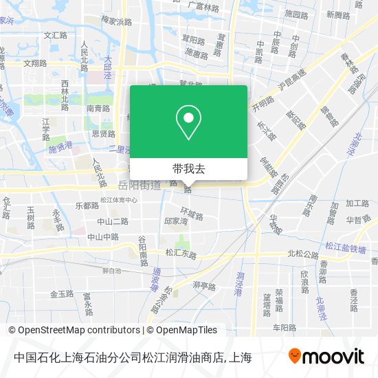 中国石化上海石油分公司松江润滑油商店地图