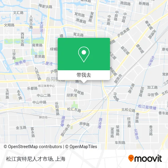 松江寅特尼人才市场地图