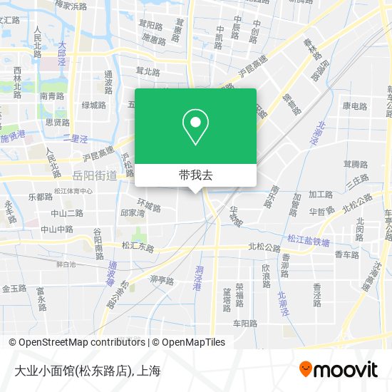大业小面馆(松东路店)地图