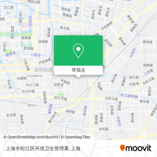 上海市松江区环境卫生管理署地图