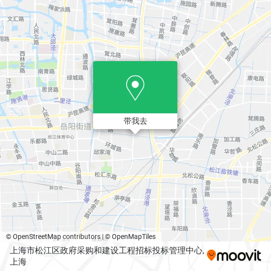 上海市松江区政府采购和建设工程招标投标管理中心地图