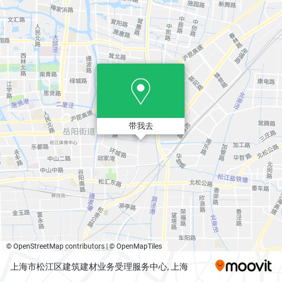 上海市松江区建筑建材业务受理服务中心地图