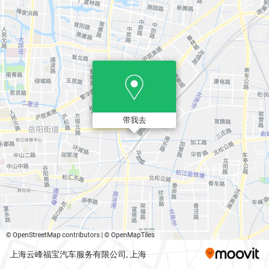 上海云峰福宝汽车服务有限公司地图