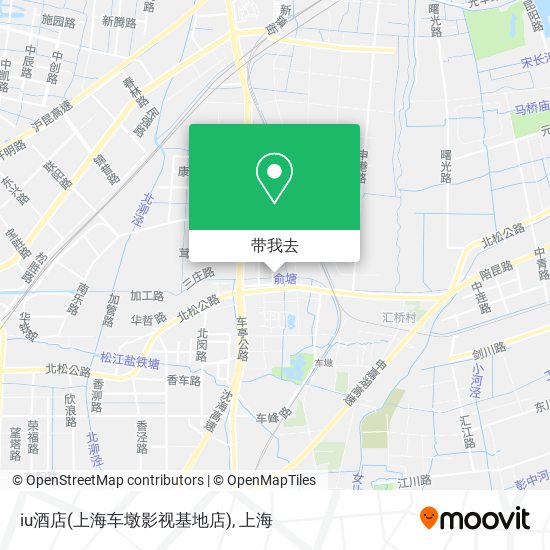 iu酒店(上海车墩影视基地店)地图