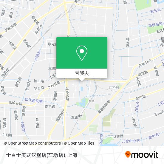 士百士美式汉堡店(车墩店)地图