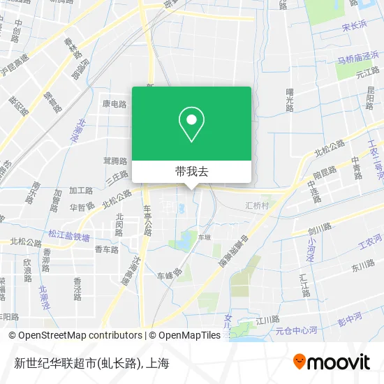 新世纪华联超市(虬长路)地图