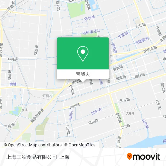 上海三添食品有限公司地图