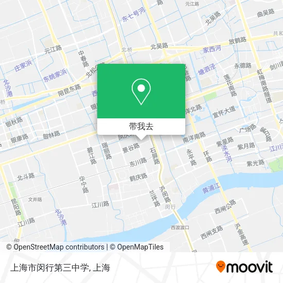 上海市闵行第三中学地图