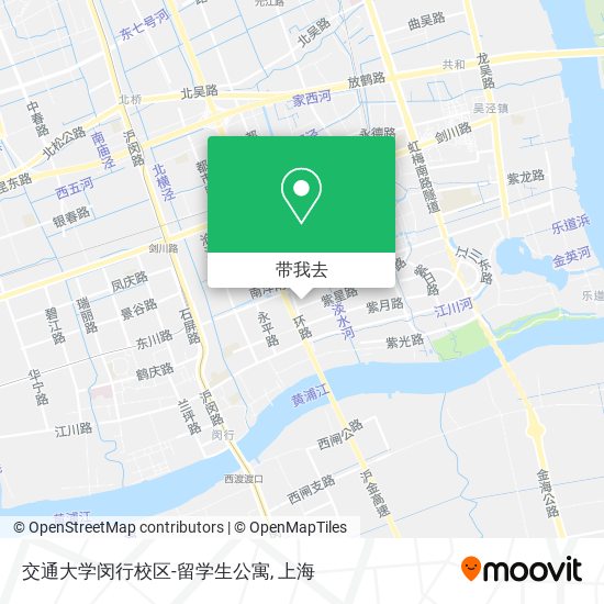 交通大学闵行校区-留学生公寓地图
