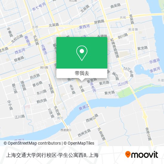 上海交通大学闵行校区-学生公寓西8地图