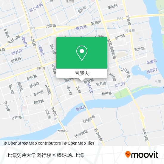 上海交通大学闵行校区棒球场地图
