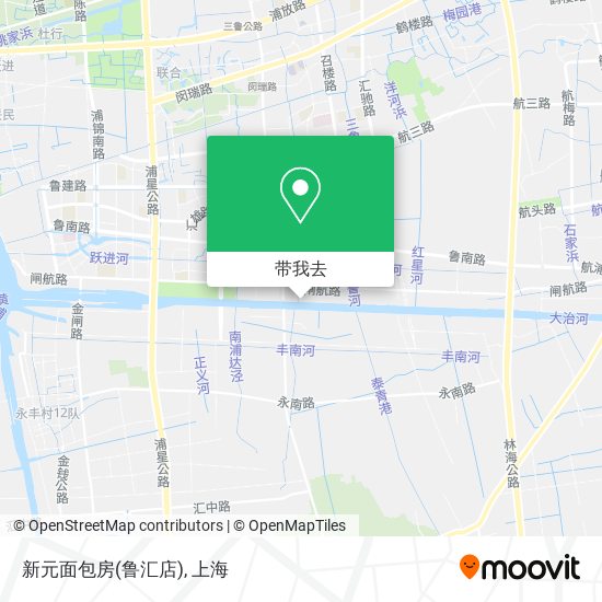 新元面包房(鲁汇店)地图