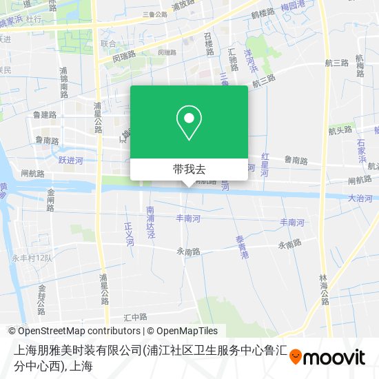 上海朋雅美时装有限公司(浦江社区卫生服务中心鲁汇分中心西)地图