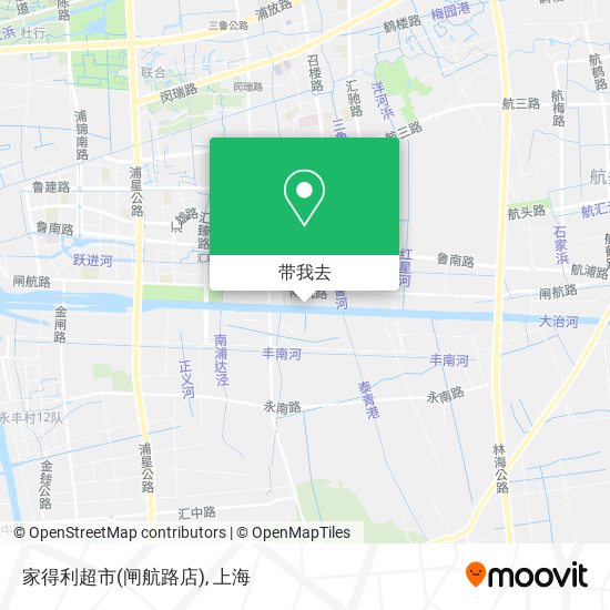 家得利超市(闸航路店)地图