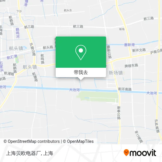 上海贝欧电器厂地图