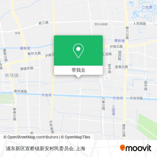 浦东新区宣桥镇新安村民委员会地图