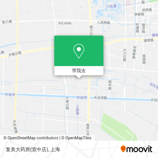 复美大药房(宣中店)地图