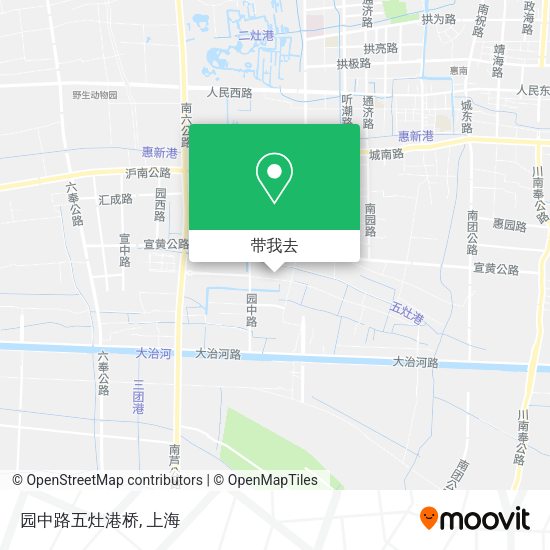 园中路五灶港桥地图