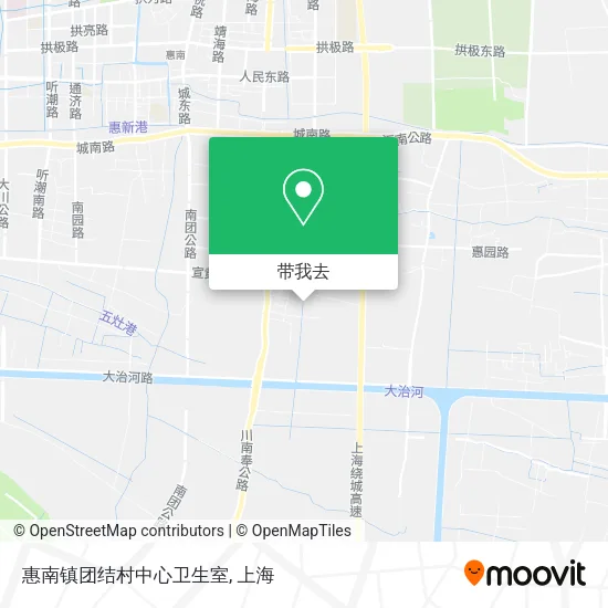 惠南镇团结村中心卫生室地图