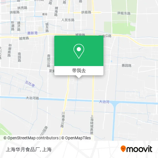 上海华月食品厂地图