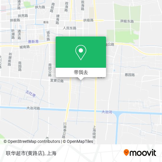 联华超市(黄路店)地图