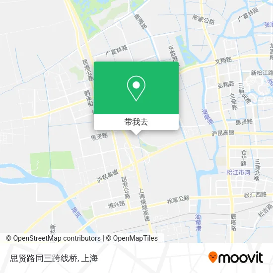 思贤路同三跨线桥地图