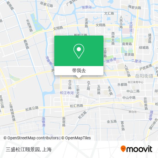 三盛松江颐景园地图