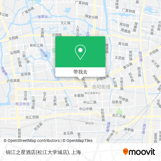 锦江之星酒店(松江大学城店)地图