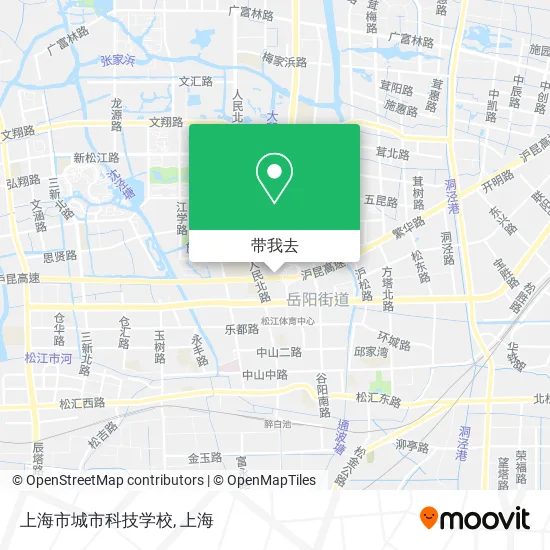 上海市城市科技学校地图