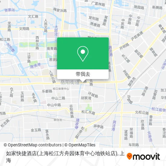 如家快捷酒店(上海松江方舟园体育中心地铁站店)地图