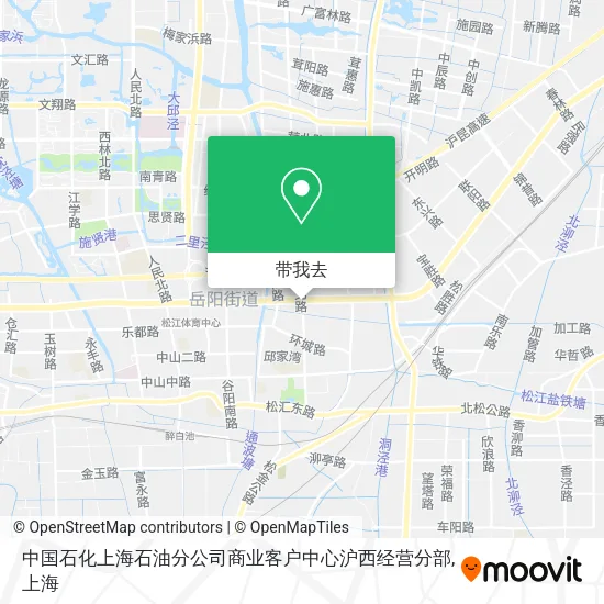 中国石化上海石油分公司商业客户中心沪西经营分部地图