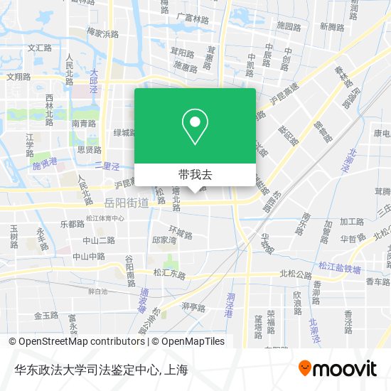 华东政法大学司法鉴定中心地图