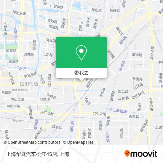 上海华庭汽车松江4S店地图
