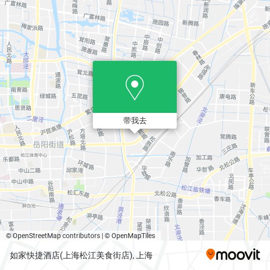 如家快捷酒店(上海松江美食街店)地图