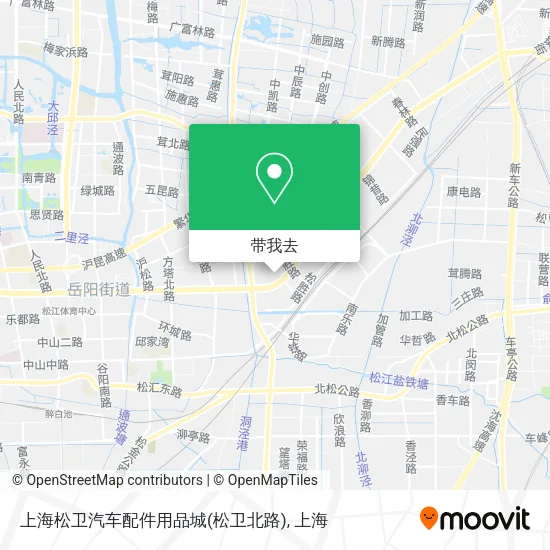 上海松卫汽车配件用品城(松卫北路)地图