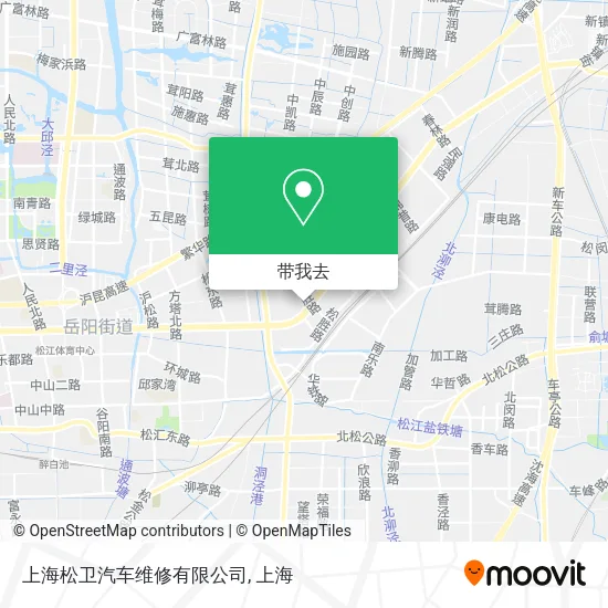 上海松卫汽车维修有限公司地图