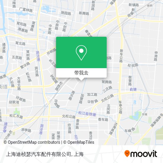 上海迪桢瑟汽车配件有限公司地图