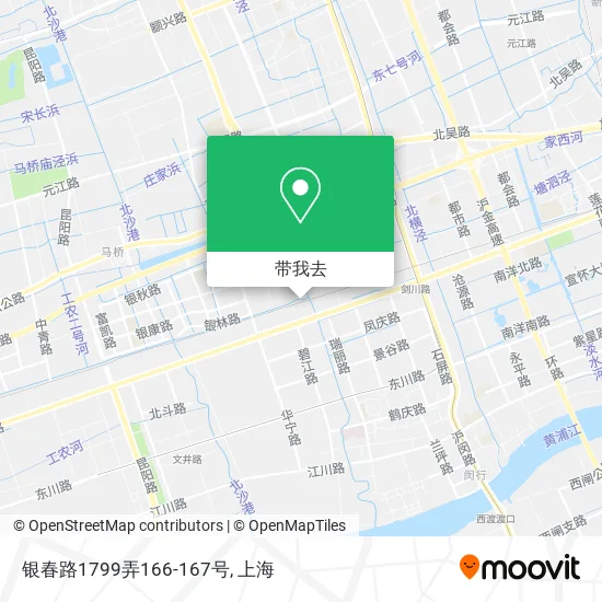 银春路1799弄166-167号地图
