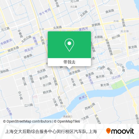 上海交大后勤综合服务中心闵行校区汽车队地图