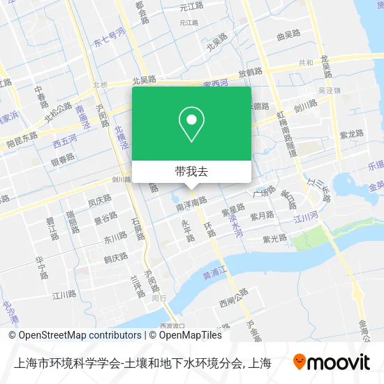 上海市环境科学学会-土壤和地下水环境分会地图