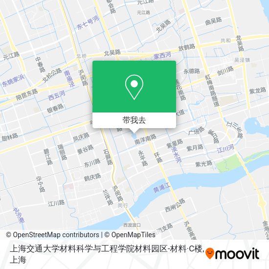 上海交通大学材料科学与工程学院材料园区-材料·C楼地图