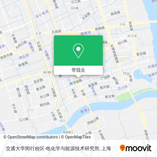 交通大学闵行校区-电化学与能源技术研究所地图