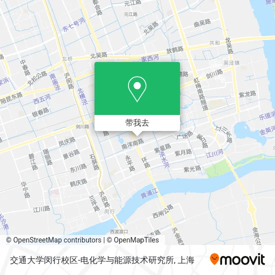 交通大学闵行校区-电化学与能源技术研究所地图
