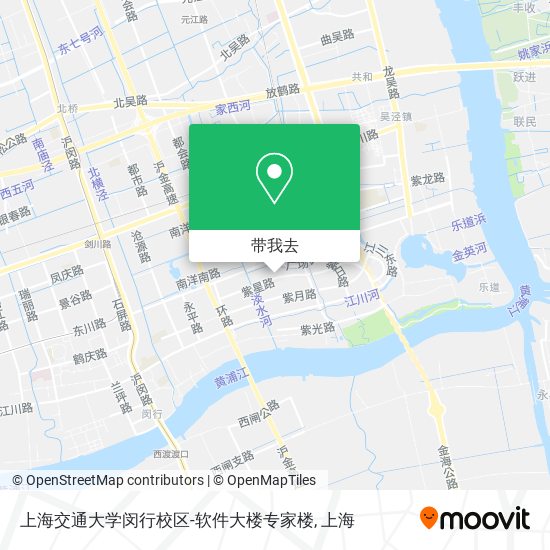 上海交通大学闵行校区-软件大楼专家楼地图