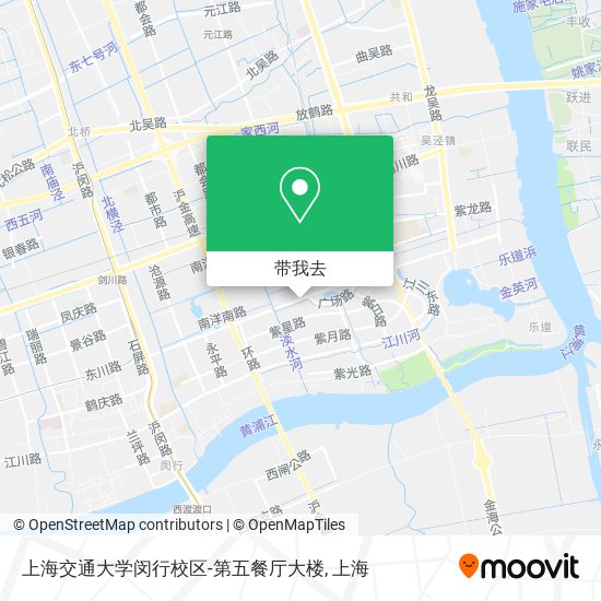 上海交通大学闵行校区-第五餐厅大楼地图