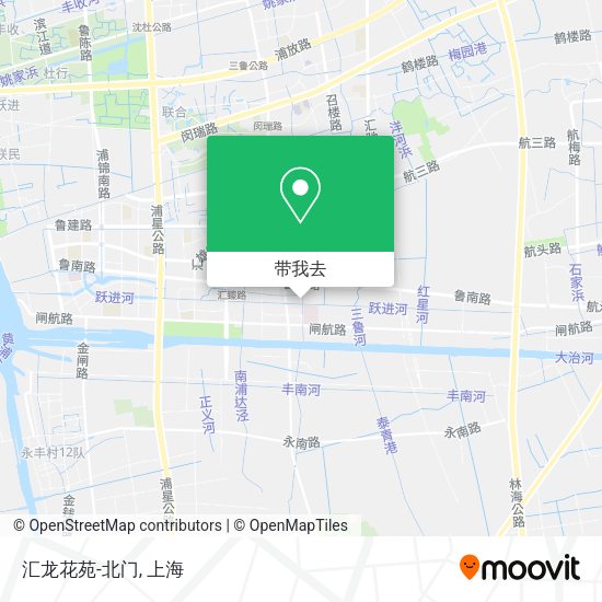汇龙花苑-北门地图
