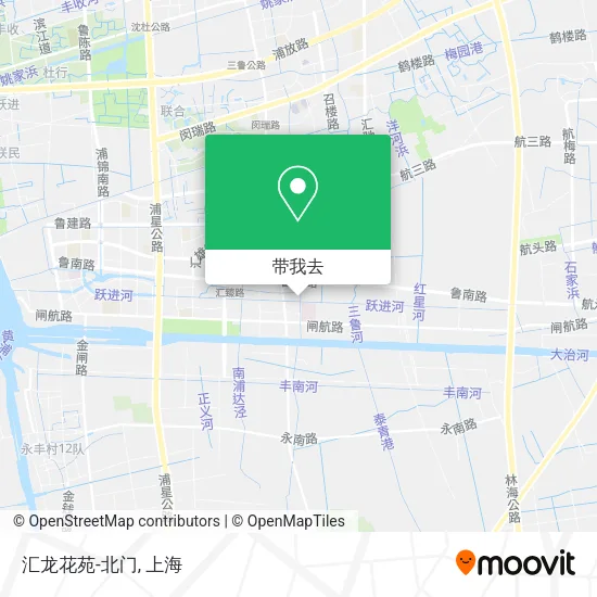 汇龙花苑-北门地图