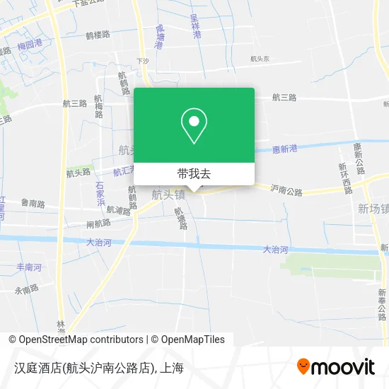 汉庭酒店(航头沪南公路店)地图