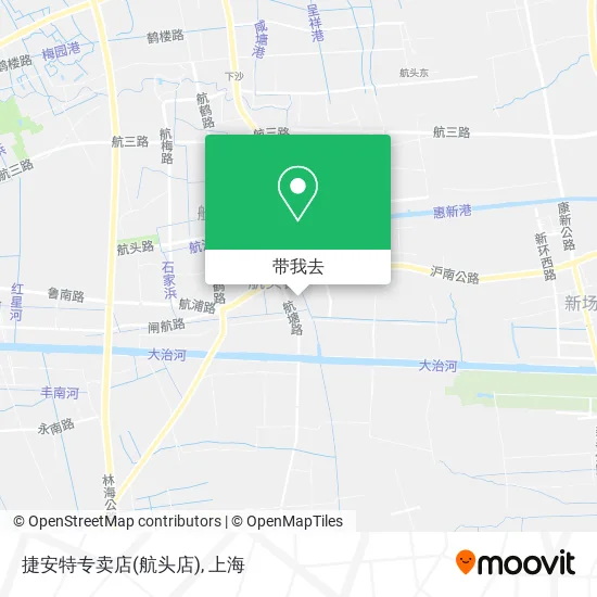 捷安特专卖店(航头店)地图