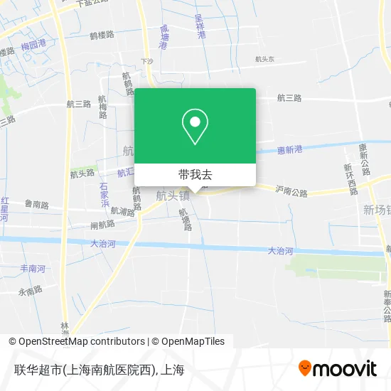 联华超市(上海南航医院西)地图